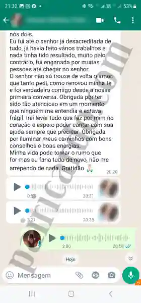 Conversas trabalhos de amarração amorosa
