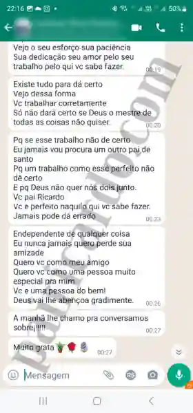 Conversas trabalhos de amarração amorosa